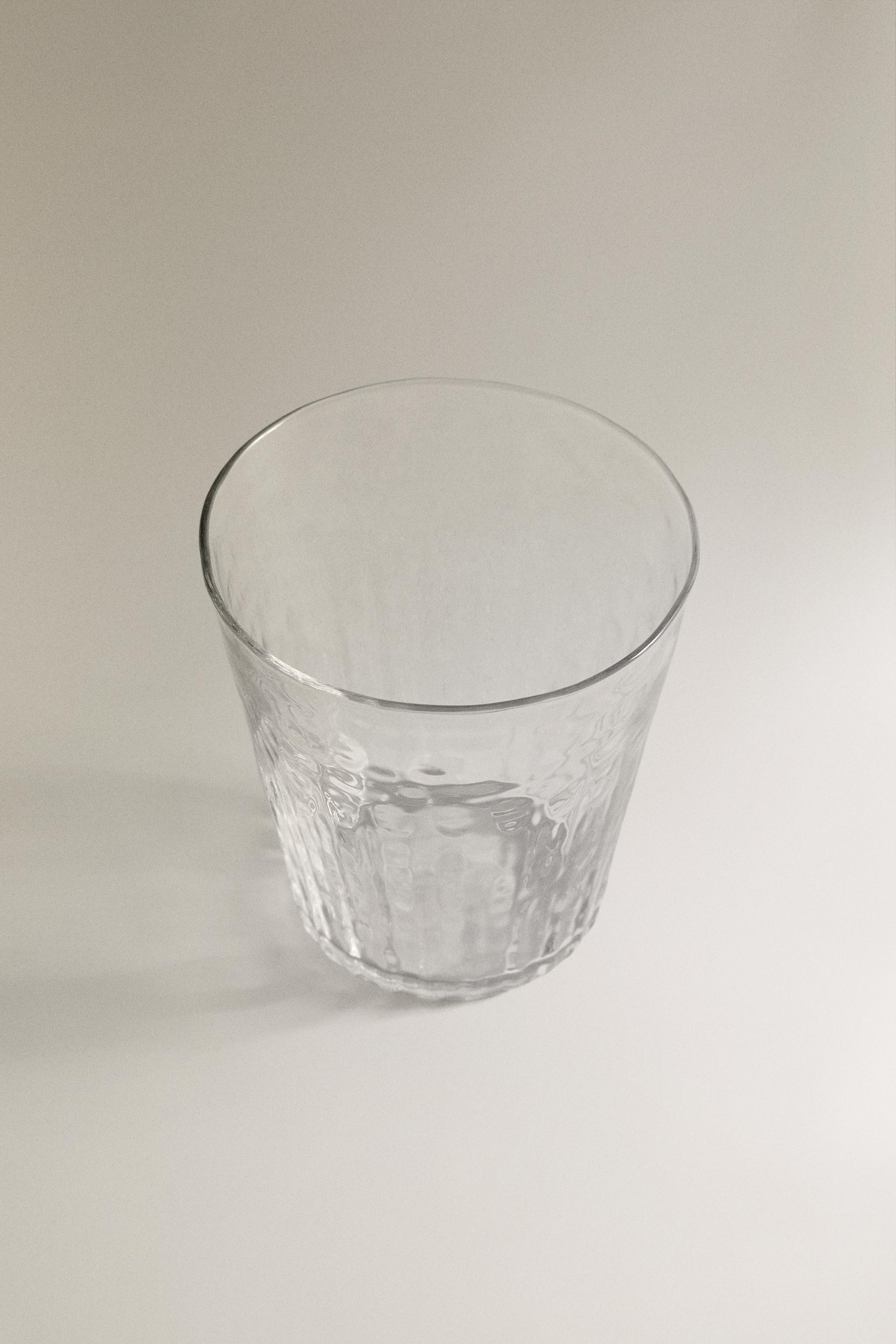 HAMMERED GLASS TUMBLER